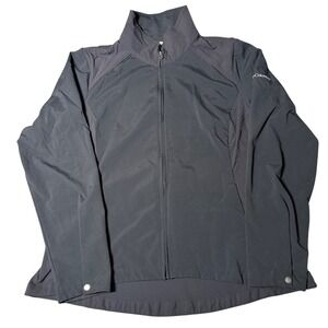 Columbia Sportswear Womens XL Black Full Zip Jacket AL3092 Mock Neck Lightweight